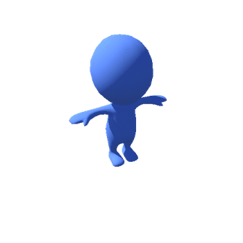 Stickman 3 Blue